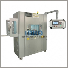 Línea de fabricación de cartuchos filtrantes para bobinado/envoltura/bobinado de medios multicapa