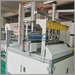 Línea de fabricación de cartuchos filtrantes para bobinado/envoltura/bobinado de medios multicapa