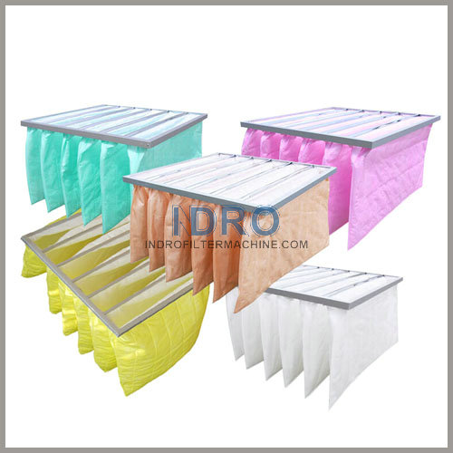 Línea de máquinas para fabricar filtros de aire de múltiples bolsillos